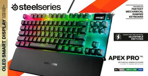 SteelSeries Apex Pro TKL Wired Mechanical OmniPoint Adjustable Actuation Switch Gaming Keyboard with RGB Backlighting - Black HOW TO BUY