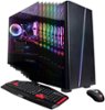 CyberPowerPC - Gaming Desktop - AMD Ryzen 3 2300X - 8GB Memory - NVIDIA GeForce GTX 1660 - 1TB HDD + 240GB SSD - Black-Front_Standard