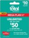 Total Wireless - $50 Prepaid Phone Card - Green-Front_Standard