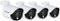 Night Owl - Indoor/Outdoor 1080p Wired Spotlight Camera (4-Pack) - White-Front_Standard 