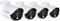 Night Owl - Indoor/Outdoor 1080p Wired Spotlight Camera (4-Pack) - White-Front_Standard