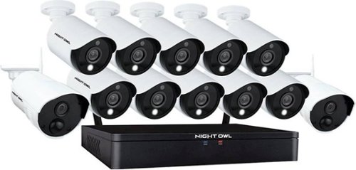 Night Owl - 20-Channel, 12-Camera Indoor/Outdoor Wireless/Wired 1080p 1TB DVR Surveillance System - Black-Angle_Standard 