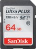 SanDisk - Ultra Plus 64GB SDXC UHS-I Memory Card-Front_Standard