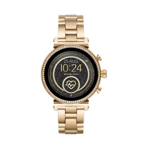 Michael Kors - Access Sofie Heart Rate Smartwatch 41mm Stainless Steel - Gold-Tone Stainless Steel-Angle_Standard 