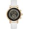 Michael Kors - Access Sofie Heart Rate Smartwatch 41mm Stainless Steel - White Silicone-Front_Standard