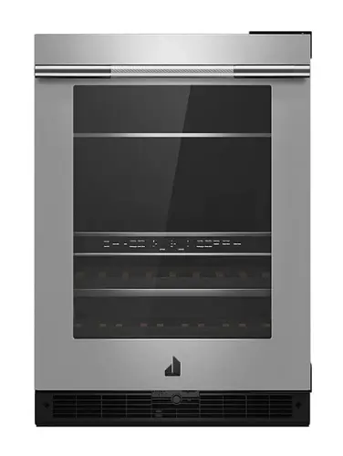 Front. JennAir - 13-Bottle Built-In Dual Zone Beverage Cooler - Stainless Steel.