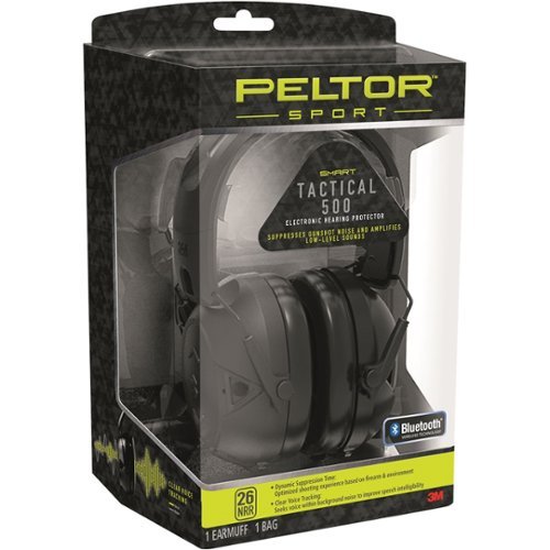 3M Peltor Sport Tactical 500 Electronic Hearing Protector - Black WORLDWIDE DELIVERY