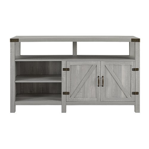 Walker Edison - TV Cabinet for Most Flat-Panel TVs Up to 60" - Stone Grey
