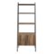 Walker Edison - 72" Industrial Ladder 5-Shelf Storage Bookcase - Rustic Oak-Front_Standard