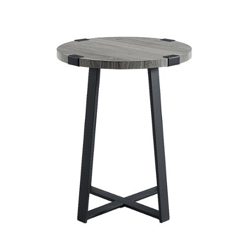 Walker Edison - Urban Industrial Side Table - Slate Gray