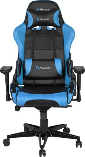 Arozzi - Verona XL Plus Gaming Chair - Blue-Front_Standard 
