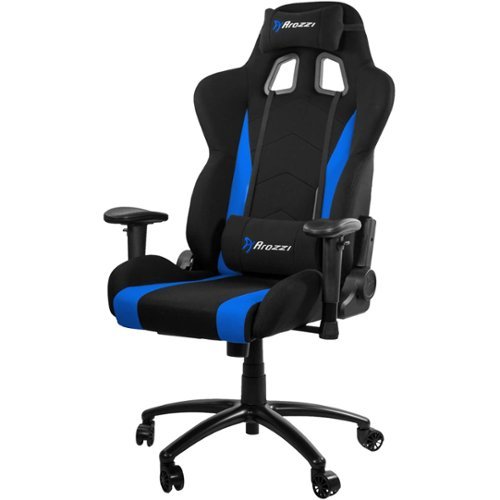 Arozzi - Inizio Mesh Fabric Ergonomic Gaming Chair - Black - Blue Accents