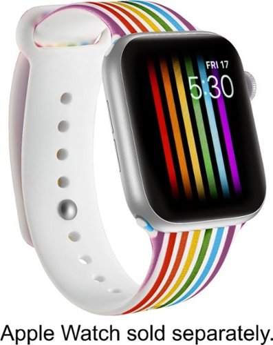 Modal™ - Active Silicone Band for Apple Watch™ 42mm, 44mm, and 45mm Apple Watch Series 7 - Pride Stripe