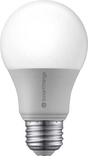  Samsung - SmartThings White A19 Smart LED Bulb - White