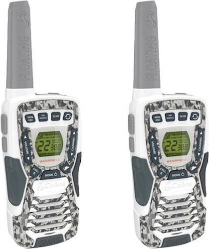 Cobra - MicroTALK 37-Mile, 22-Channel FRS/GMRS 2-Way Radios (Pair) - Camo White-Angle_Standard 