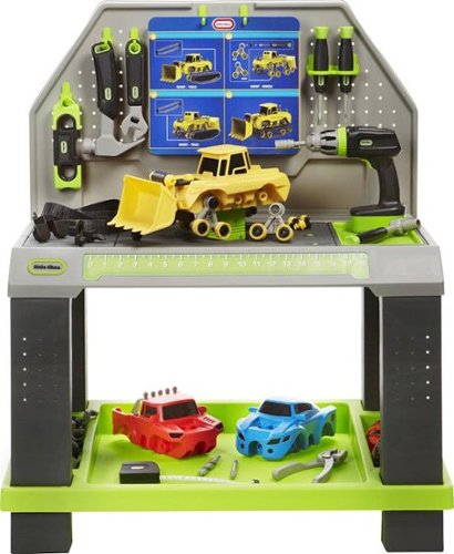 Little Tikes - Construct 'n Learn Smart Workbench - Gray-Front_Standard 