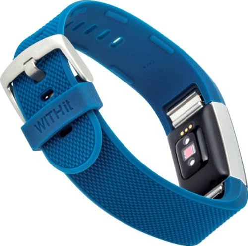 WITHit Silicone Band for Fitbit™ Charge 2 - Blue Woven GLOBAL SHIPPING