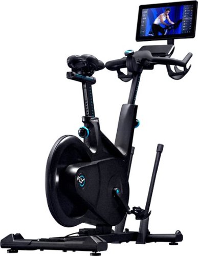 Flywheel Sports - Home Bike with Built-In Tablet - Black-Front_Standard 