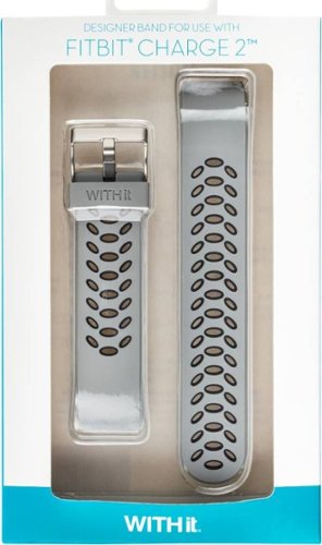 WITHit Silicone Sport Band for Fitbit Charge 2 - Gray/Black HOW TO BUY