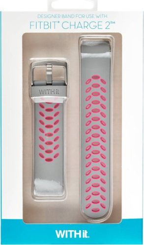 WITHit - Silicone Sport Band for Fitbit Charge 2 - Gray/Fuchsia-Alt_View_Standard_13 