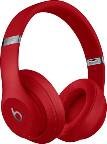 Geek Squad Certified Refurbished Beats Studio³ Wireless Noise Cancelling Headphones - Red-Angle_Standard 