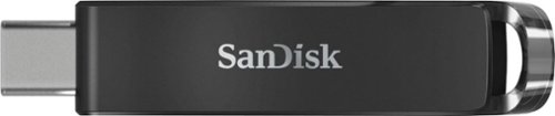 SanDisk - Ultra 32GB USB 3.0 Type-C Flash Drive - Sleek Black-Front_Standard 