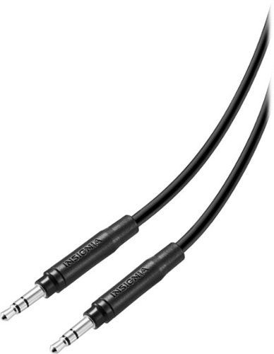 Insignia™ - 6' Stereo Audio Cable - Black-Front_Standard 