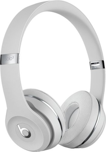 Geek Squad Certified Refurbished Beats Solo³ Wireless Headphones - Satin Silver-Angle_Standard 