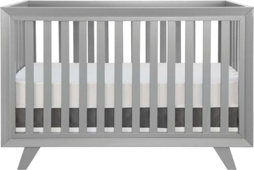Karla Dubois - Wooster Convertible Crib - Moon Gray-Front_Standard 