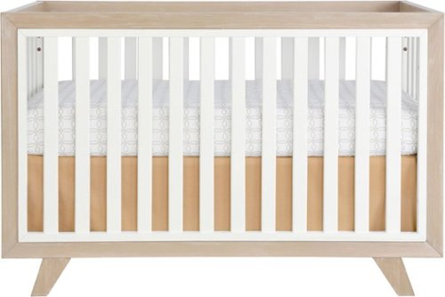Karla Dubois - Wooster Convertible Crib - Almond/White-Front_Standard 