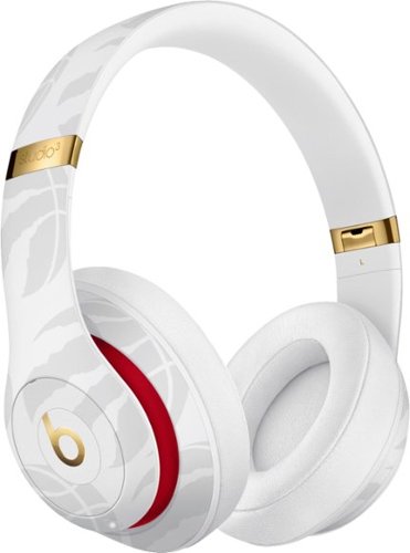 Geek Squad Certified Refurbished Beats Studio³ Wireless Noise Cancelling Headphones - NBA Collection - Raptors White