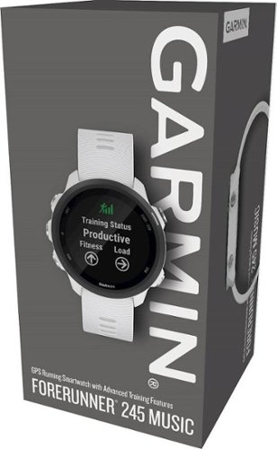 Garmin Forerunner 245 Music GPS Smartwatch 42mm Fiber-Reinforced Polymer - White BUY IN EUROPE