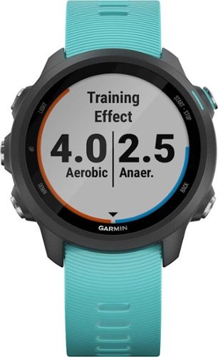 Garmin Forerunner 245 Music GPS Smartwatch 42mm Fiber-Reinforced Polymer - Aqua HOW TO BUY
