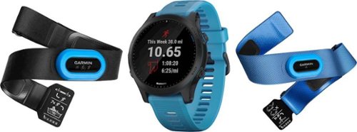 Garmin - Forerunner 945 GPS Smartwatch 30mm Fiber-Reinforced Polymer - Blue