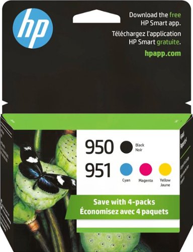 HP - 950/951 4-Pack Standard Capacity Ink Cartridges - Black/Cyan/Magenta/Yellow