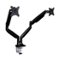 Mount-It! - Dual Monitor Desk Mount With Gas Spring Arms Up to 32" - Black-Left_Standard 
