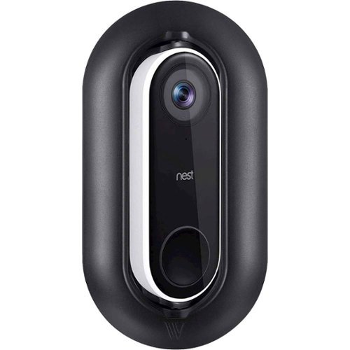 Wasserstein Wall Plate and Adjustable Angle Wall Mount Bundle for Nest Hello Video Doorbell - Black WORLDWIDE DELIVERY
