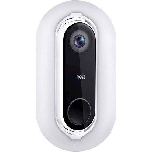 Wasserstein Wall Plate and Adjustable Angle Wall Mount Bundle for Nest Hello Video Doorbell - White WORLDWIDE DELIVERY