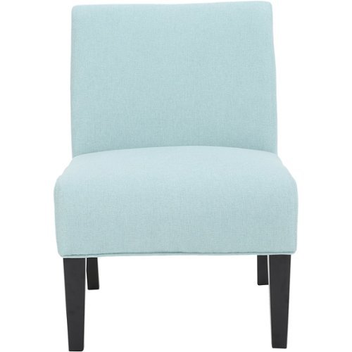 Noble House - Weymouth Fabric Accent Chair - Light Blue-Front_Standard 