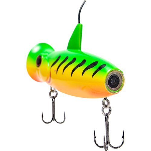 Eco-Popper Digital Fishing Lure with Wireless Underwater Live Video Camera - Orange/Yellow/Green WORLDWIDE DELIVERY
