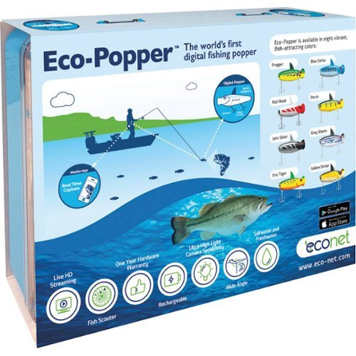 Eco-Popper Digital Fishing Lure with Wireless Underwater Live Video Camera - Orange/Yellow/Green HOW TO BUY