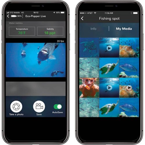 Eco-Popper Digital Fishing Lure with Wireless Underwater Live Video Camera - Orange/Yellow/Green SHOP ONLINE