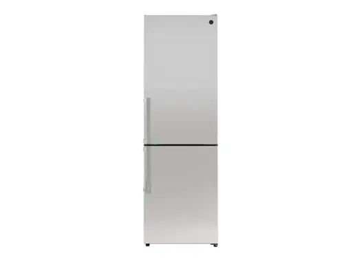 Front. Bertazzoni - 24" Bertazzoni Bottom-Mount Refrigerator - 11.4 Cu. Ft. - Counter-Depth - Bottom Freezer - Stainless steel - Stainless Steel.