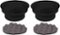 Metra - Speaker Baffle Kit for Most 6.5" Speakers (2-Pack) - Black-Front_Standard