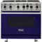 Viking - Professional 5 Series 5.1 Cu. Ft. Freestanding Gas Convection Range - Cobalt Blue-Front_Standard