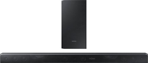 Samsung - Geek Squad Certified Refurbished 3.1.2-Channel Soundbar with Wireless Subwoofer and Dolby Atmos technology - Black