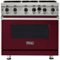 Viking - Professional 5 Series 5.1 Cu. Ft. Freestanding Gas Convection Range - Burgundy-Front_Standard