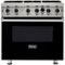 Viking - Professional 5 Series 5.1 Cu. Ft. Freestanding Gas Convection Range - Black-Front_Standard