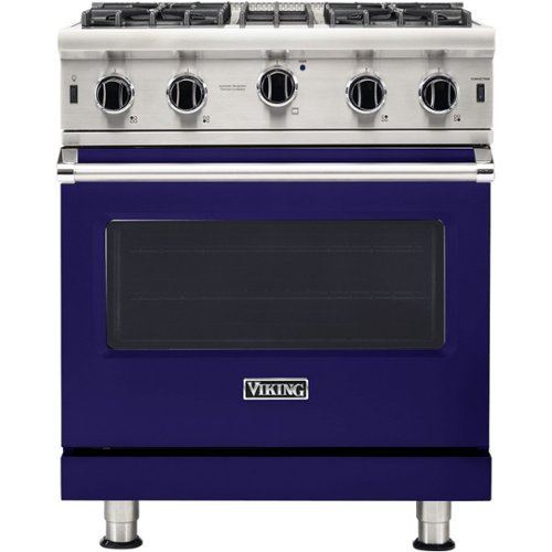 Viking - Professional 5 Series 4.0 Cu. Ft. Freestanding Gas Convection Range - Cobalt Blue-Front_Standard 