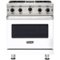 Viking - Professional 5 Series 4.0 Cu. Ft. Freestanding Gas Convection Range - White-Front_Standard